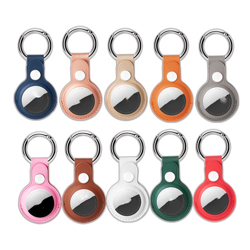 Airtag Case Keychain&Leather Air Tag Holder Protective Track