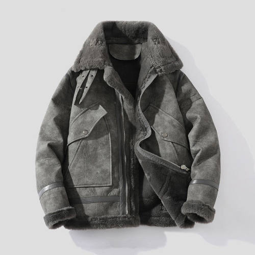 rendy Brand Fur Integrated Lamb Wool Jacket Men's rendy Loos