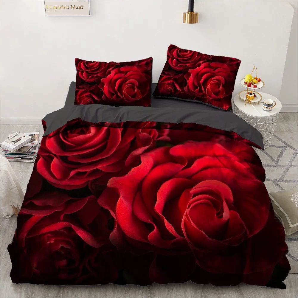 3D Bedding Set Custom Single Queen King Size 3PCS Duvet ver