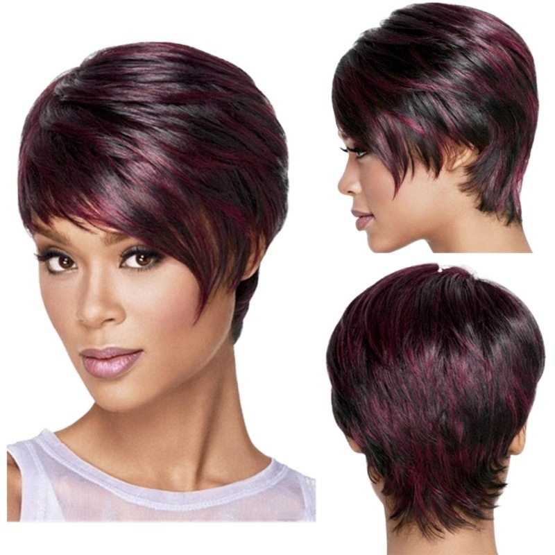 Direct Sales For Women, Bury Short Straight Hair, Side Parte