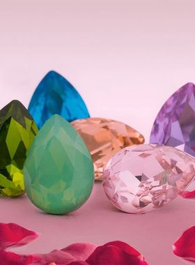 Astrobox New Drop Crystal Rhinestones Decoration Pointback S