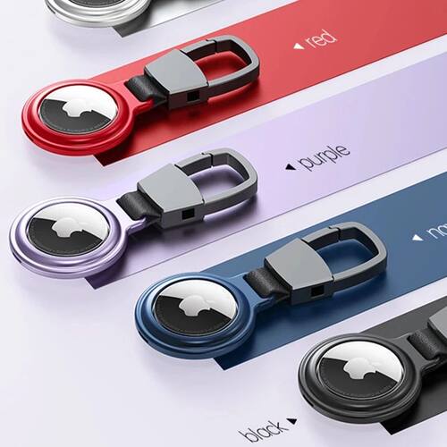 Metal Magnetic Anti-Lost Keychain Holder Case for  Airtag Ai