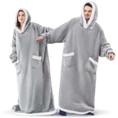 Winter Hoodies Sweatshirt Thick Warm Fleece Giant TV Oversiz
