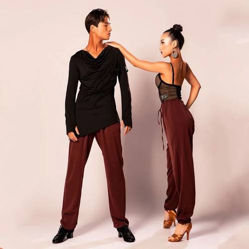 Latin Dance Pants For Men Soft Latina Ballroom Dance Clothes