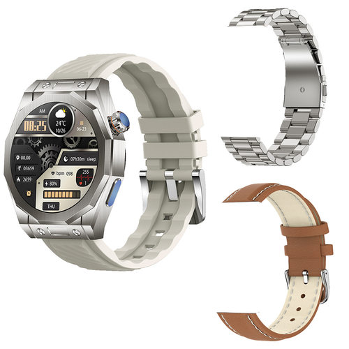 Round Z83max Smart Watch True Heart Rate Nfc Three Strap Qua
