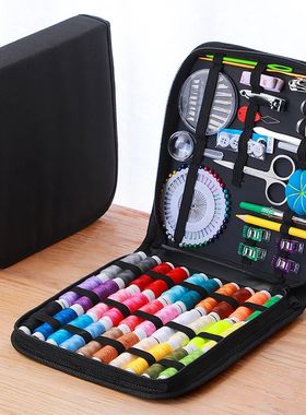 Complete Sewing Kit with Threads Needles Scissors Tape Measu