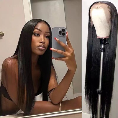 Women's Long Straight Hair Wig High Temperature Silk Chemica