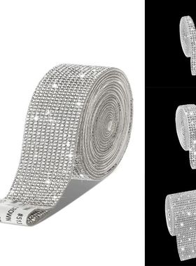 Self Adhesive Crystal Rhinestone Sticker Diamond Ribbon DIY