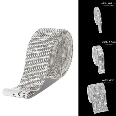 Self Adhesive Crystal Rhinestone Sticker Diamond Ribbon DIY