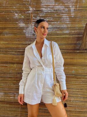 Women Elegant Pockets Solid Short Pants Set Fashion Lapel Co