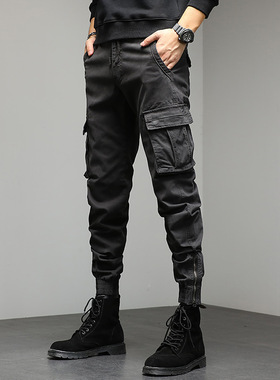 2024 Loose Overalls Men's Leggings Casual Long Pants Outdoor