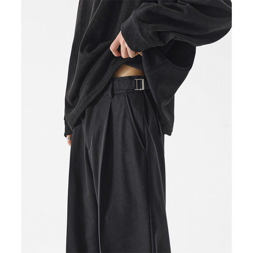 Black Naples Suit Trousers With Drapey Feel, Oversize Suit T
