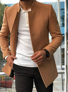 2024 Casual Men's Youth Suit rendy Men's Solid Color Slim Wo