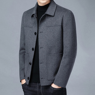 aged Deni For sided Double Casual Middle And Young Coat Wool