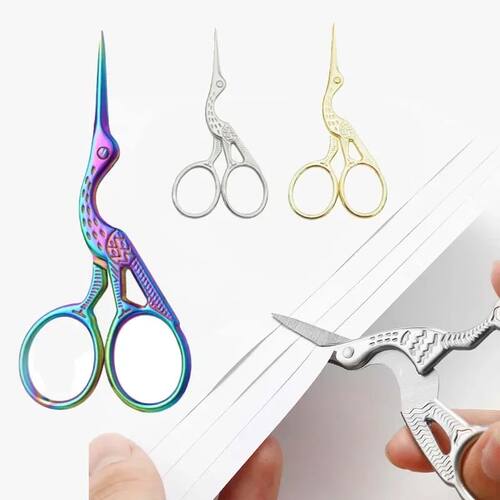 Embroidery Scissors Rainbow Stork Scissors Stainless Steel S