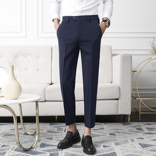 Fit Style cent Pants Nine Korean rendy Trousers Men Slim