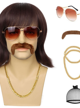 [in Stock] Short Brown Men's Chapter Rocker Punk Hood 60s Ro