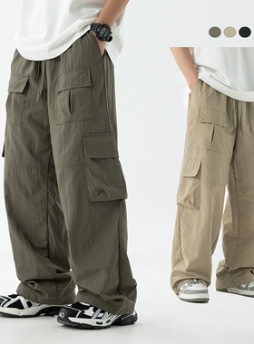 Three-dimensional Multi-pocket Overalls For Men, Japanese Tr