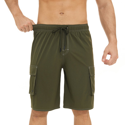Cargo Shorts Joggers Solid Color Short Casual Comfort Shorts
