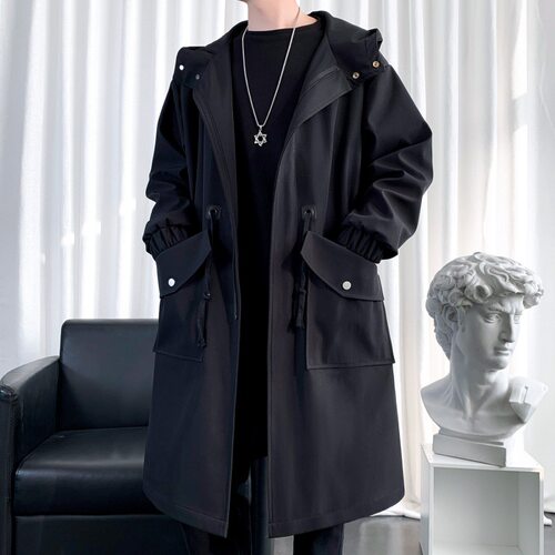 rench Coat For Men, Mid-length Men's Korean Version Of The r