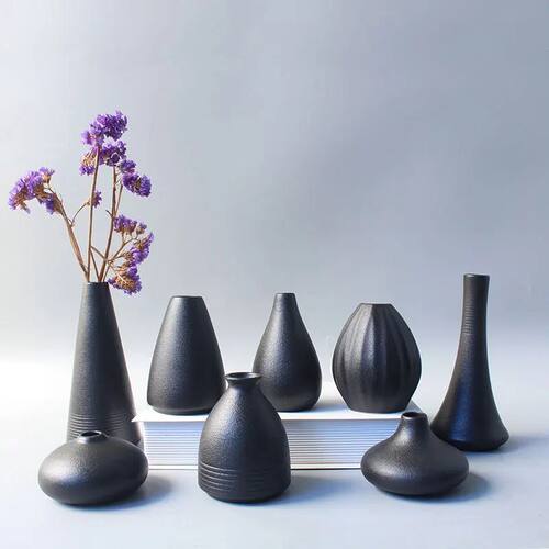 Ceramic small vase, home decoration handicraft desktop decor