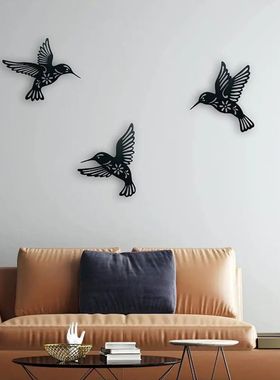 1 Set Hummingbird Wall Sculpture 3D Visual Effect Long-Lasti