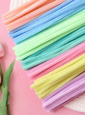 100pcs Pipe Cleaners Craft Colorful Chenille Stems Stick Cle