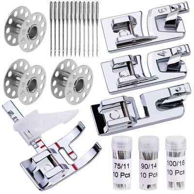 Sewing Machine Presser Foot Set Narrow Rolled Hemming Foot K