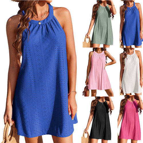 2025 Women's Blouse Hollow Crochet Sleeveless Dress Vest