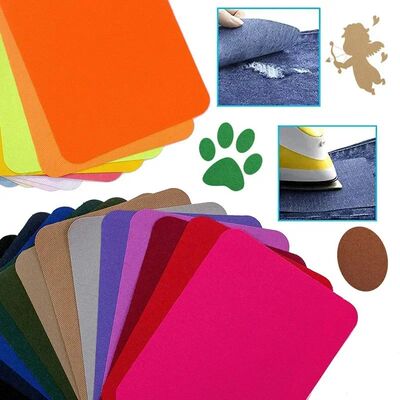 4pcs/lot Fabric Iron-on Patches 12.5x9.5cm Sewing on Patches