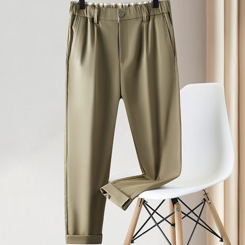 Fat Brother 2024 Extra Large Casual Pants Men's Solid Color