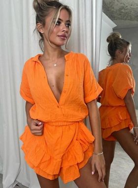 Fandy Lokar Summer Shorts Skirts Suits Women Fashion Casual