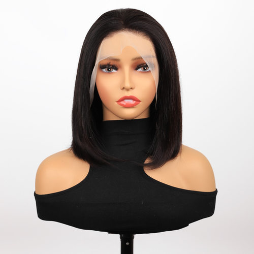 12-inch  Short Straight Hair For Women, Shoulder Length, Wit