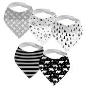 Bandana 100% Bibs Newborn Baby Drool Set Feeding Organi