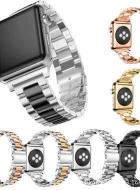 Suitable For  Appl Ewatch Watch Strap Three Beads 304 Stainl