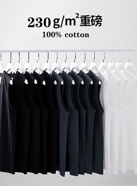 Men's Outer Wear American Heavyweight Cotton Vest Sleeveless