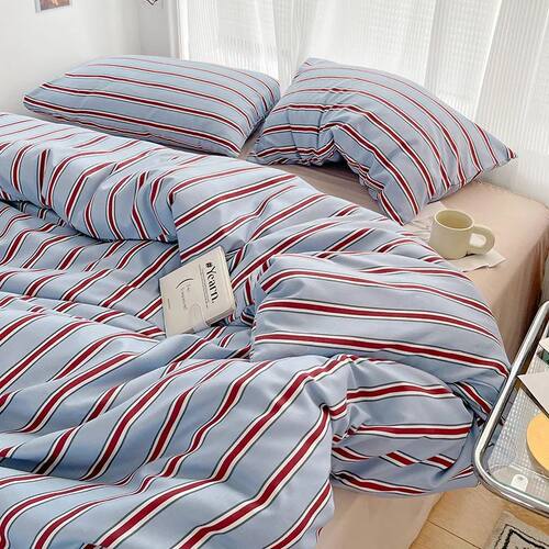 Nordic Sling Bed 150 Bedding Sets Stripes Duvet ver Set Quil