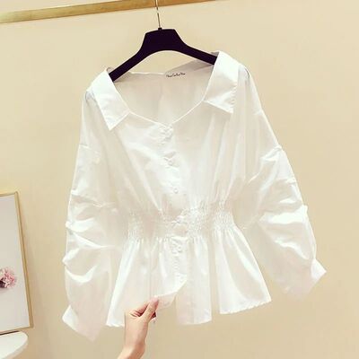 Elegant Off shoulder Top Long sleeve Tunic Blouses Women But