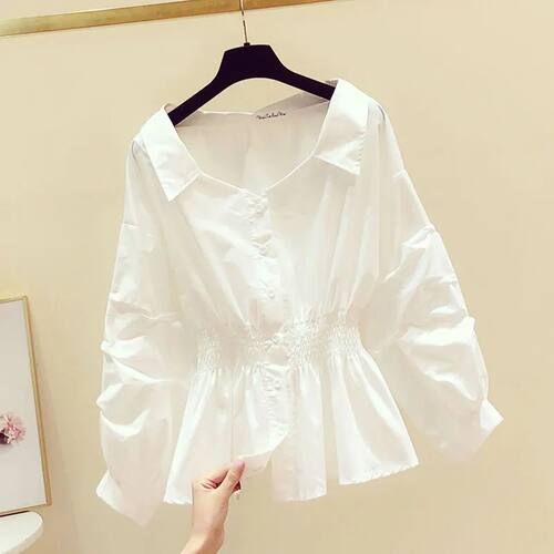Elegant Off shoulder Top Long sleeve Tunic Blouses Women But