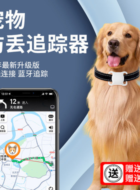 Global Positioning Cat And Dog Pet Locator Tracker Airtag Bl