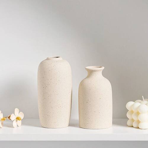 INS Ceramic Vase White Flower Pot Nordic Decorative Vase Dry