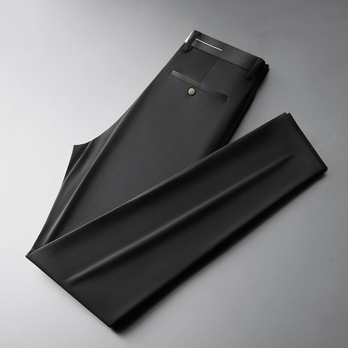 Fat Brother 2024 Men's Casual Pants High Elastic Pants No Ir