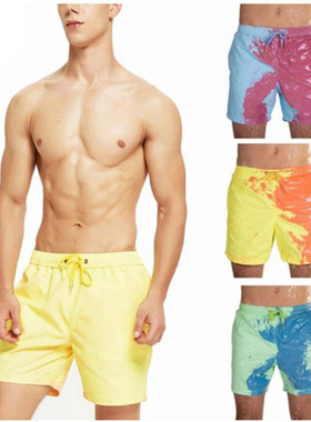 E-commerce Water-changing Swimming Trunks And Beach Trunks F