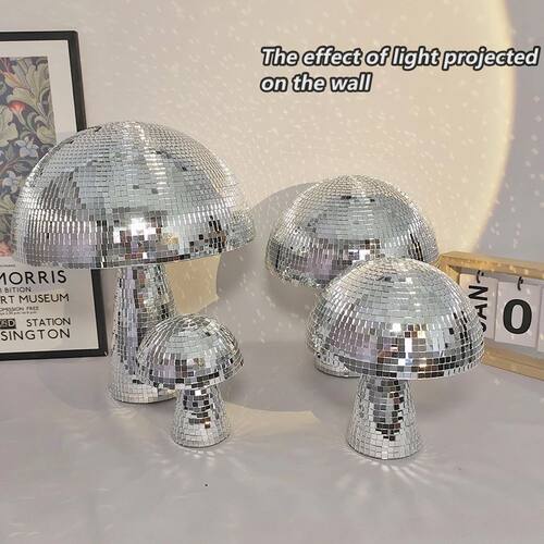 Disco Mushrooms Bedroom Decoration Mirror Mushroom Modern Ho
