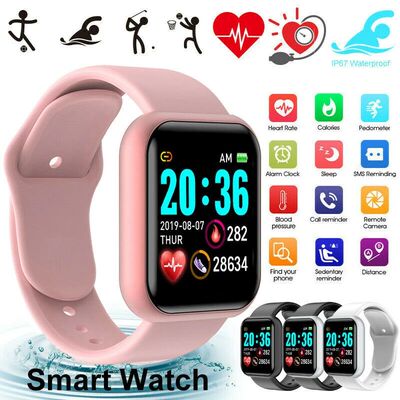 Smart Watch Men Women  Heart Rate Blood Pressure Monitor Fit