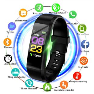 Bracelet Heart Rate Blood Pressure Smart Band Fitness Tracke
