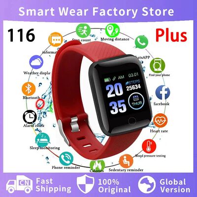 116 Plus Smart Watch Fitness Tracker Smartwatch Heart Rate M