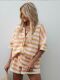 Breas Striped Contrast Women Knit set Single Piece Fashion