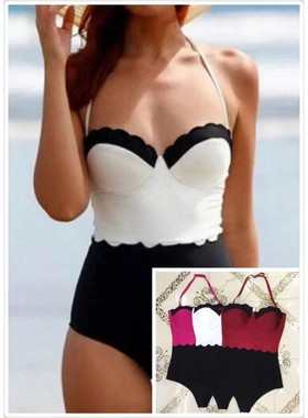 2024 New One Piece Swimsuit Women Summer Bodysuit Sexy Halte