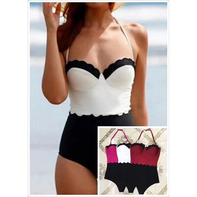 2024 New One Piece Swimsuit Women Summer Bodysuit Sexy Halte